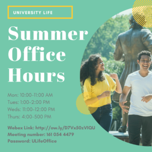 Summer Office Hours